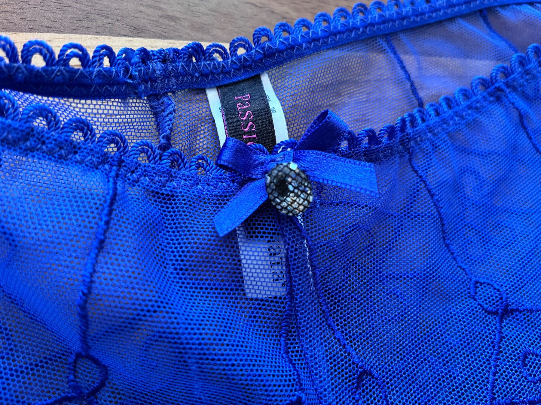 Passionata Altra biancheria intima: Blaues Spitzen- BH-Set Balconnet Slip Tanga – Nuovo (secondo la descrizione) da Alpnach Dorf venduto da marvo 3