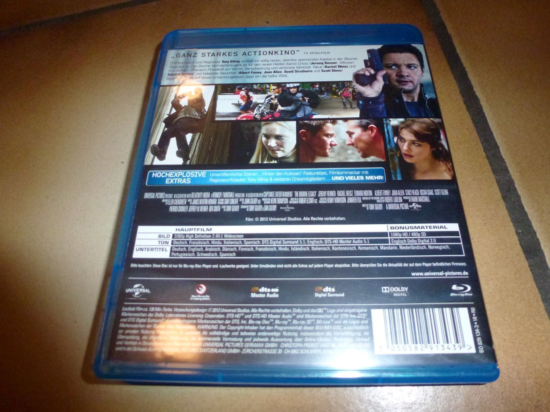 Tutti i DVDs: Das Bourne Vermächtnis BLU-RAY – Usato da Olten venduto da Disc-Verkauf 2