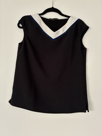 Top sans manches Maje noir