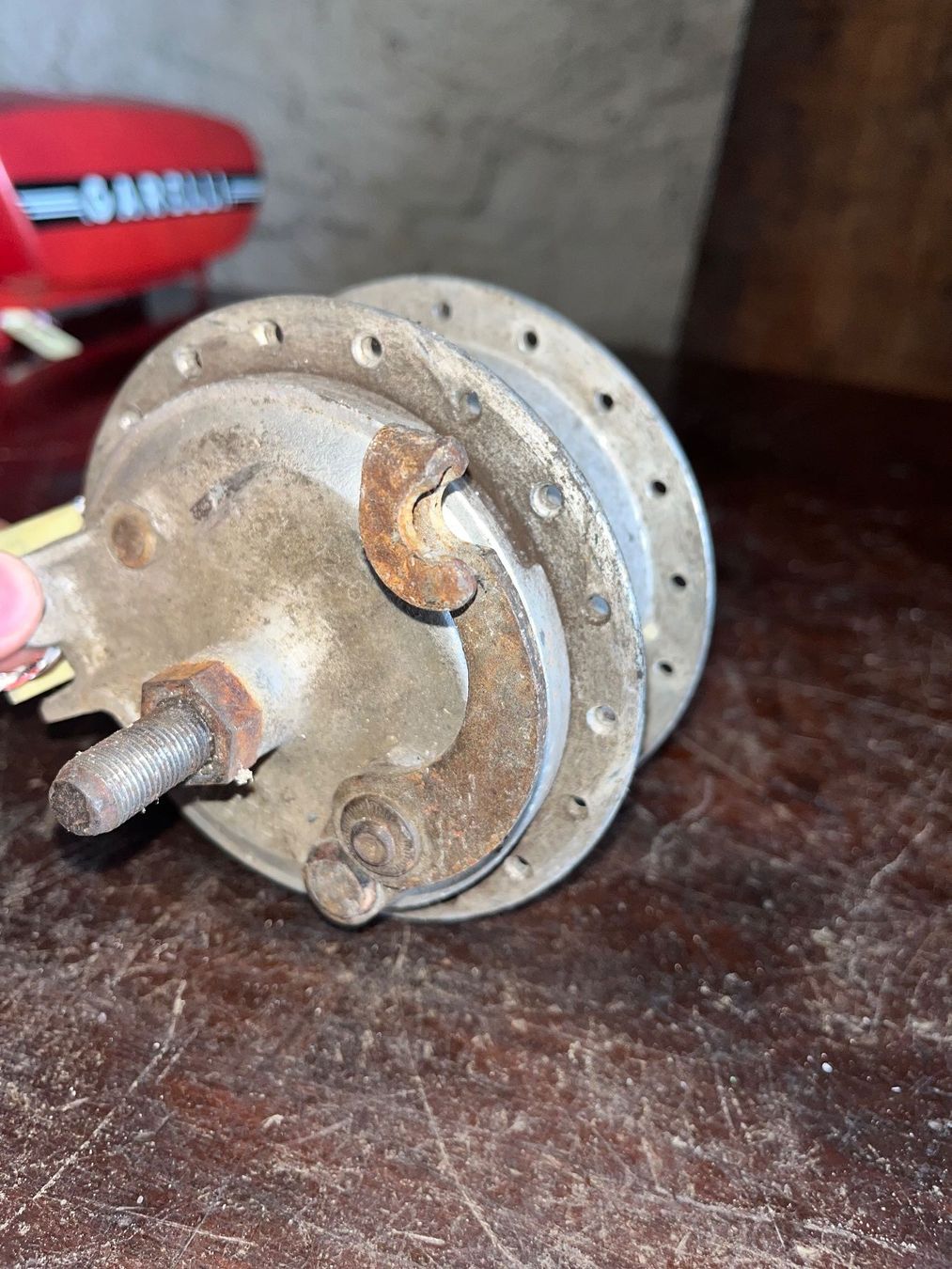 Puch Parti ricambio per ciclomotori: Puch Maxi/X30 Speichen Vorderrad Nabe – Usato da Fahrni b. Thun venduto da berger_tuning34 2