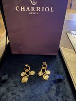 Charriol Earrings - Gold Tone Drop Earrings, Stunning!