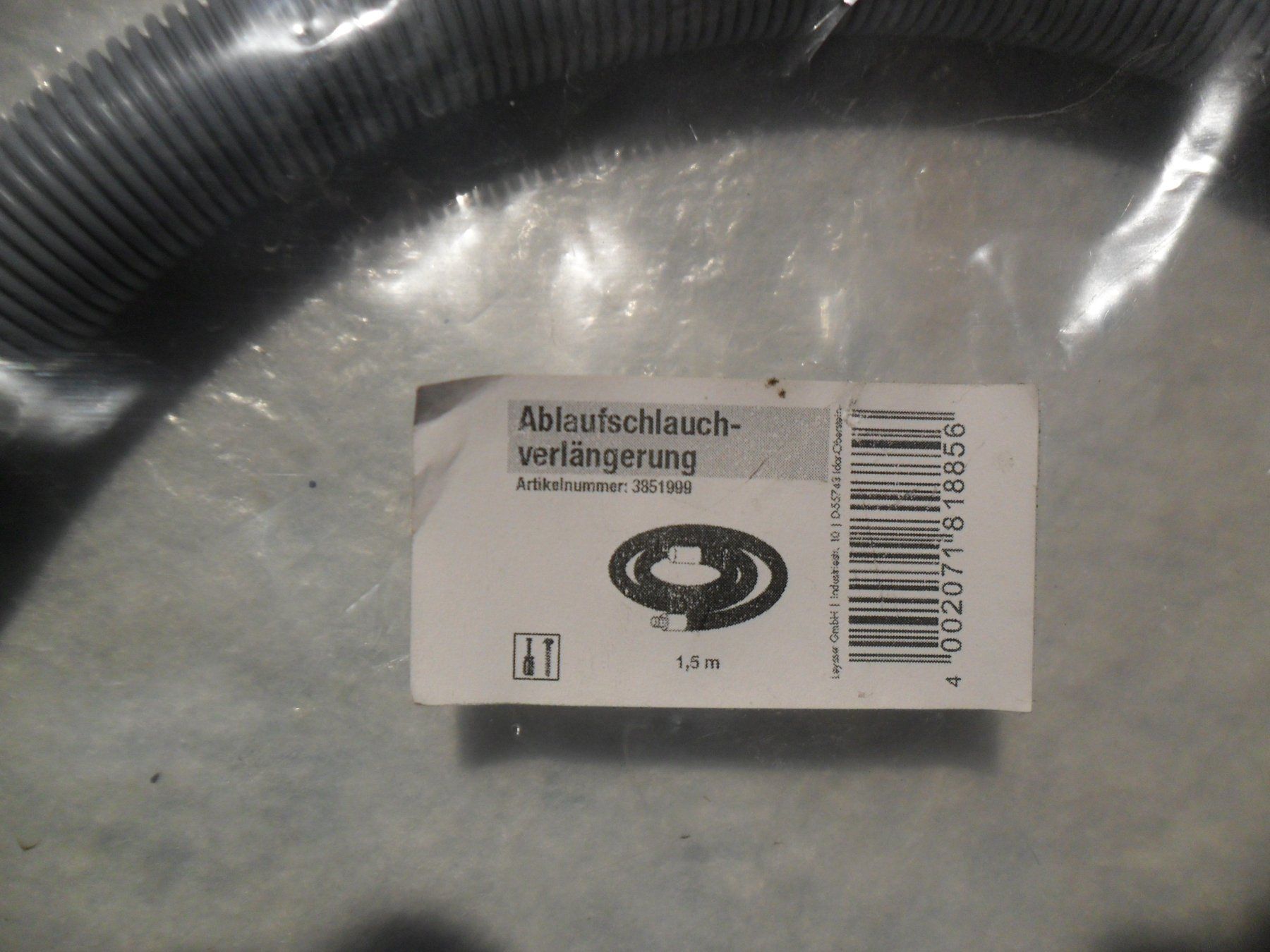 Rohre & Schläuche: Abwasserschlauch 1.5 m – Neu und originalverpackt aus Aesch BL von isc_85jd 1