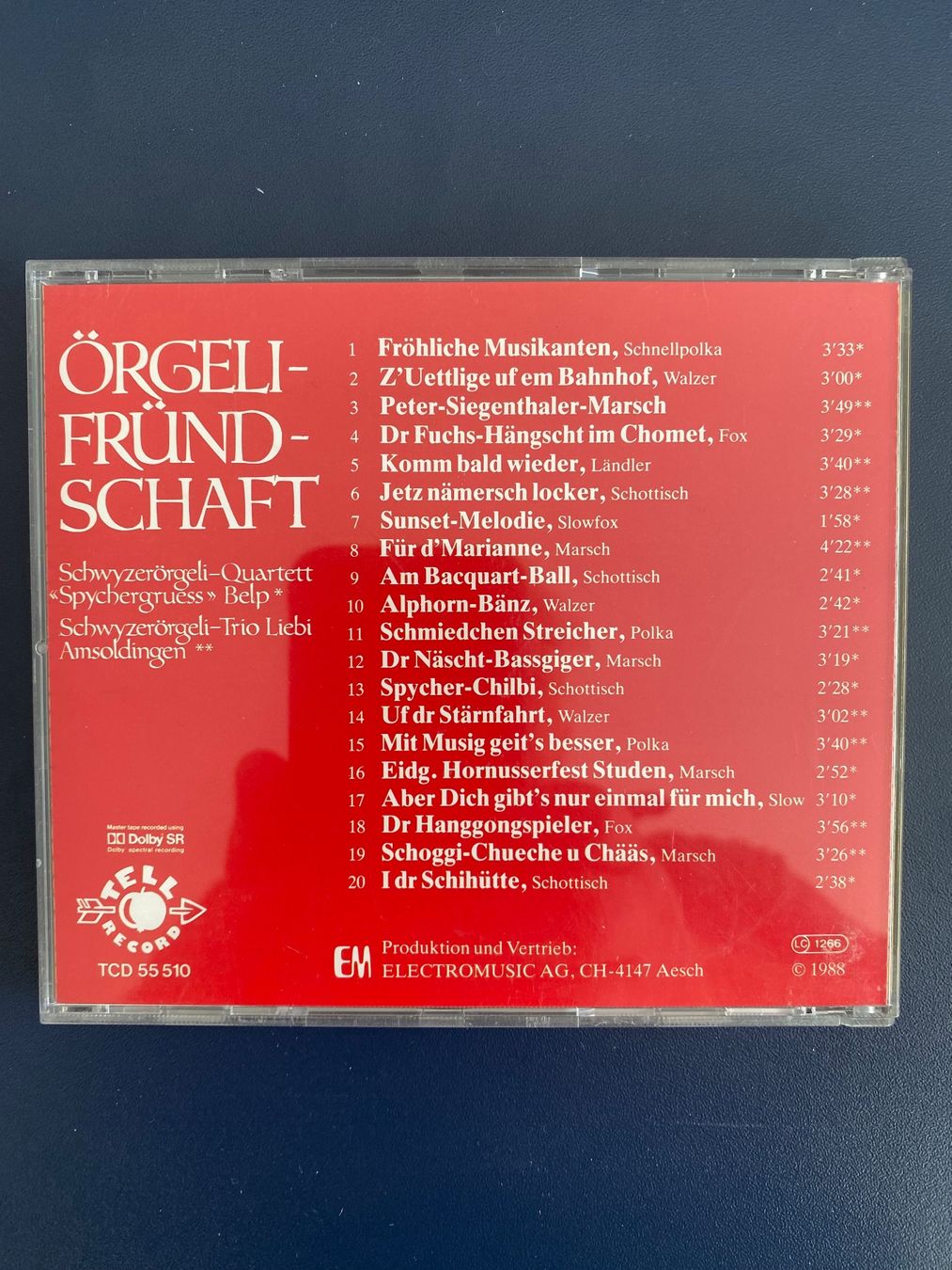 CDs: Örgeli-Fründschaft CD - Schwyzerörgeli – Gebraucht aus Rain von sempach2 1