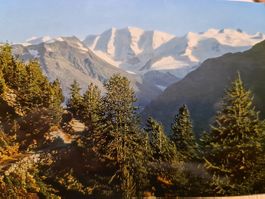 Ansichtskarte Höhenweg mit Piz Palü