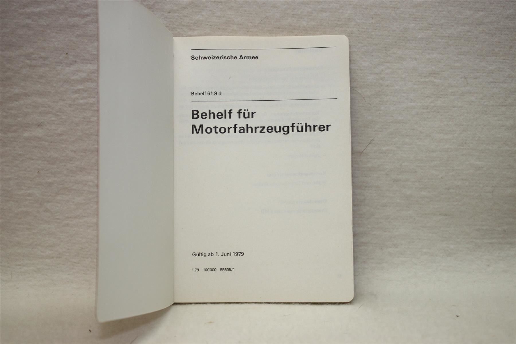 Libri: Behelf Motorfahrzeugführer – Usato da Thun venduto da Amye 1
