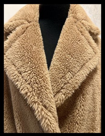 Bongenie Grieder Teddy Mantel braun Grösse 38 neuwertig