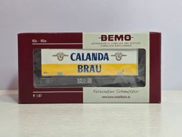 Bemo, 2269124, RhB, Lb-v, Containerwagen, Calanda Bräu, neu