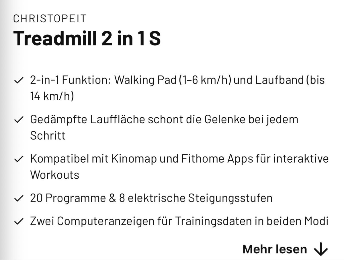 Vélos d'appartement: Laufband – Neuf (Voir description) à Engelberg par cla_Janine 3