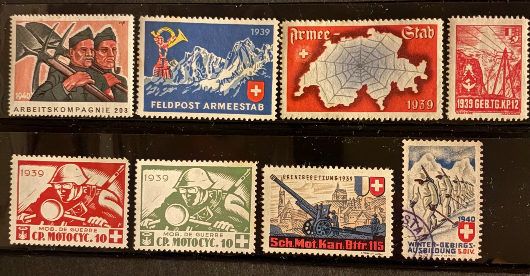 Tutti i francobolli: LOT BRIEFMARKEN SCHWEIZER ARMEE – Usato da Ostermundigen venduto da Wyatt-Earp