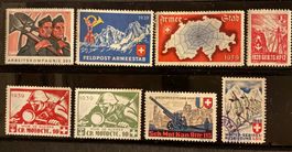 LOT BRIEFMARKEN SCHWEIZER ARMEE