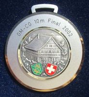 Schützenmedaille:GM-CG 10m Final 2002 - D = 70mm