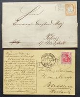 DEUTSCHES REICH: 7 Poststücke aus 1873–1945