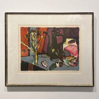 HANS FALK (1918 Zurich 2002) Lithographie Nature morte