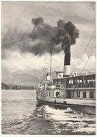 Foto-AK Raddampfer Vevey ca 1950