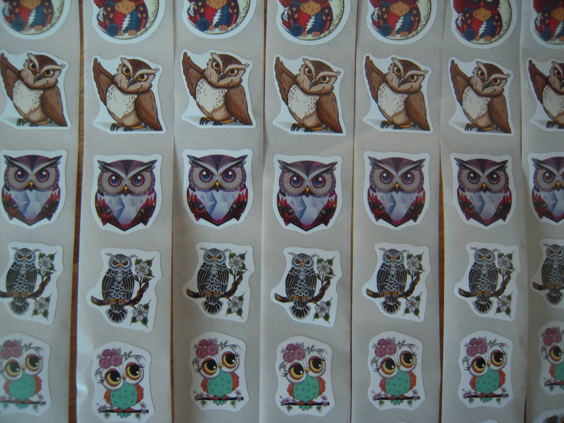 Sticker: 100 Neue Eulen Sticker (Aufkleber) – Nuovo e nell'imballaggio originale da Uzwil venduto da visions77 3