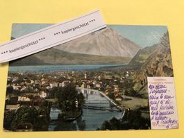 Interlaken Thunersee u. Niesen AK alt, 23.8.1903 Interlaken