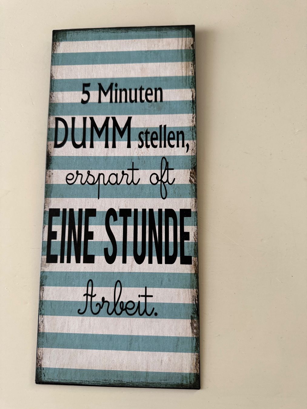 Schilder: Blechschild mit lustigem Spruch NEUE Kolektion, Geschenkidee – Neu und originalverpackt aus Lotzwil von Tgdromad