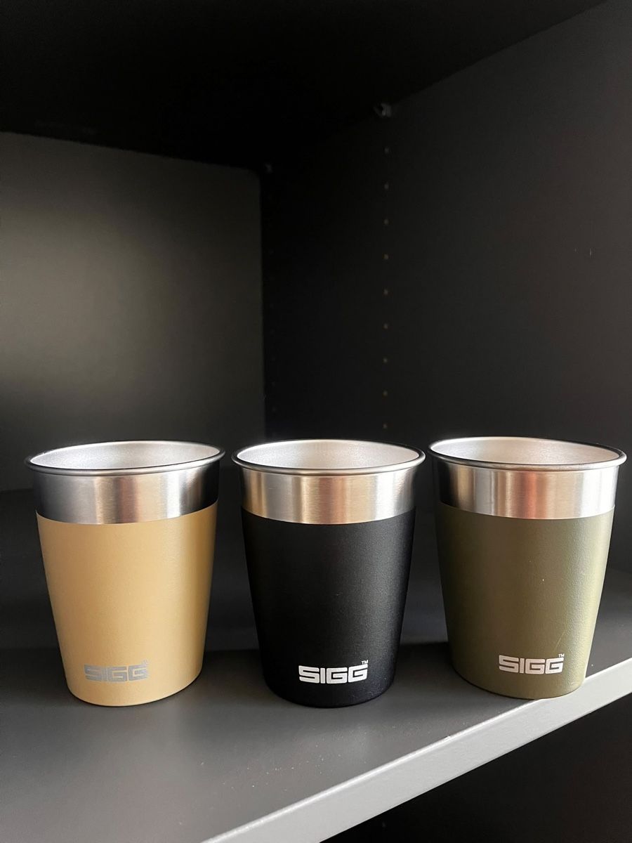 Sigg Tassen: 3 Sigg Kaffeebecher – Neu (gemäss Beschreibung) aus Gamprin von Minabal