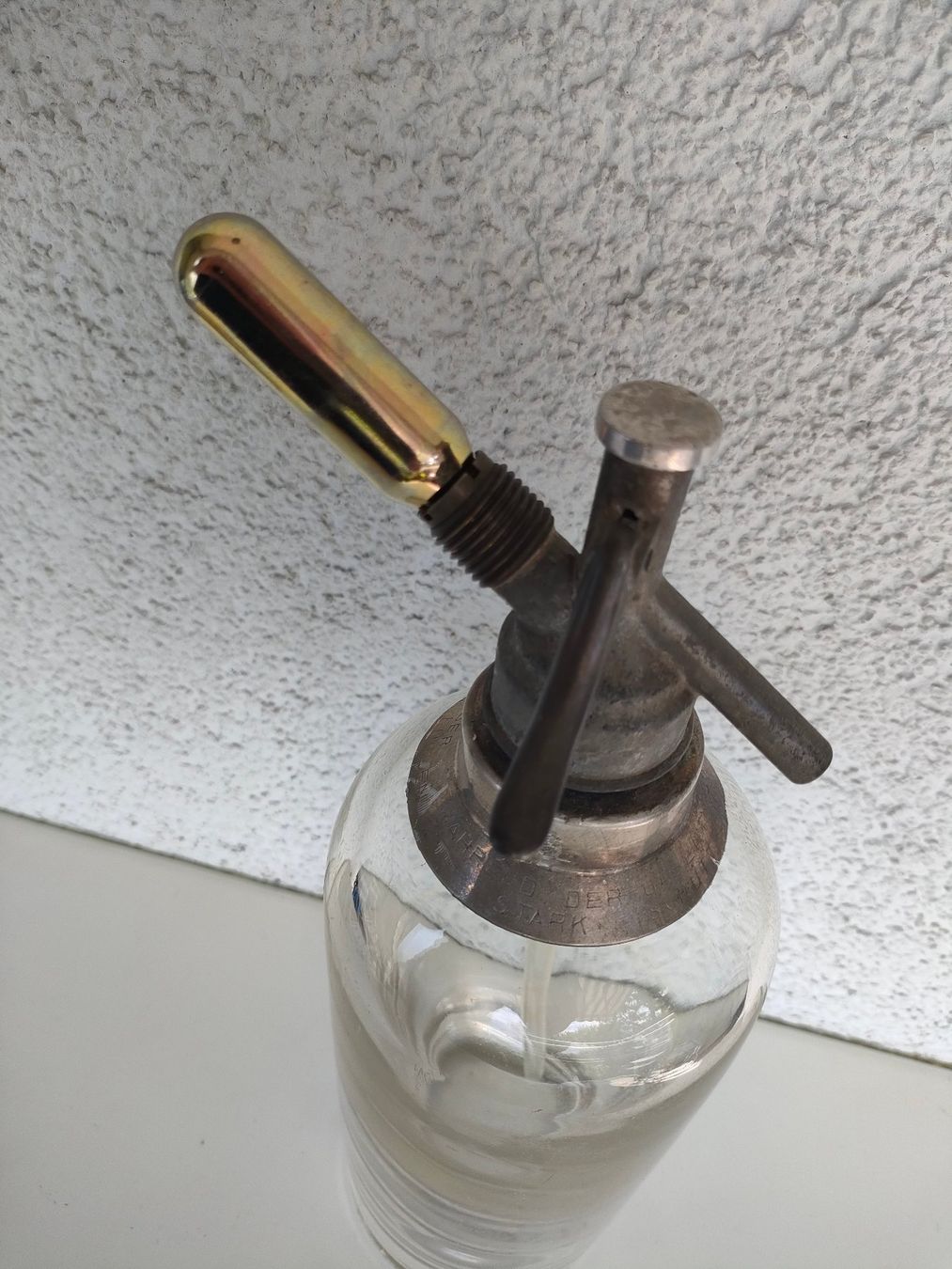 Bottiglie: Wunderschöne und dekorative Siphonflasche aus Glas – Usato da Dietikon venduto da Tucumano1981 3