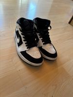 Air Jordan 1 High Top Sneakers Schwarz/Weiss Grösse 38