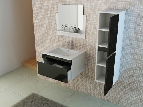 Mobili per bagno: Badset lavabo Badmöbel GASTEIN schwarz – Nuovo e nell'imballaggio originale da Herbertingen venduto da jet-line-e-trade 3