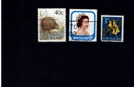 Briefmarken 3x Neuseeland