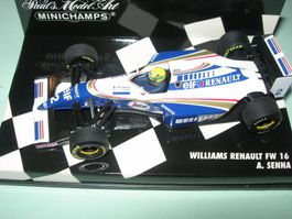 Williams Renault FW 16 A,Senna 1994 *  Minichamps 1:43