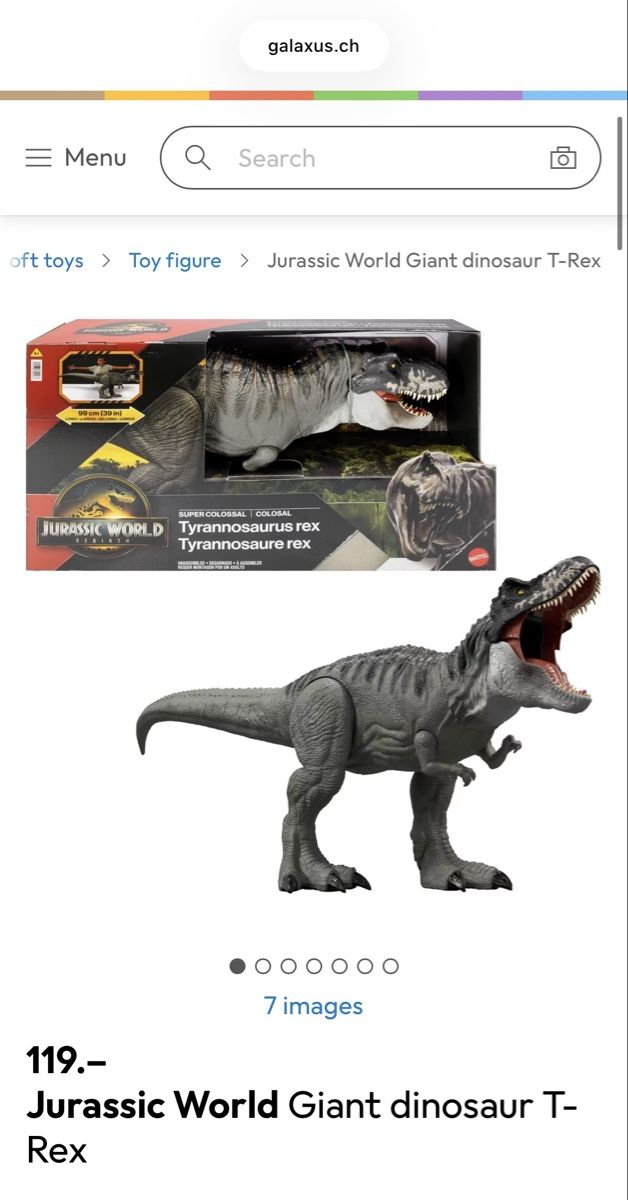 Spielzeuge: Jurassic World Giant dinosaur T-Rex 99 cm – Neu (gemäss Beschreibung) aus Jona von sch_7wfd 1