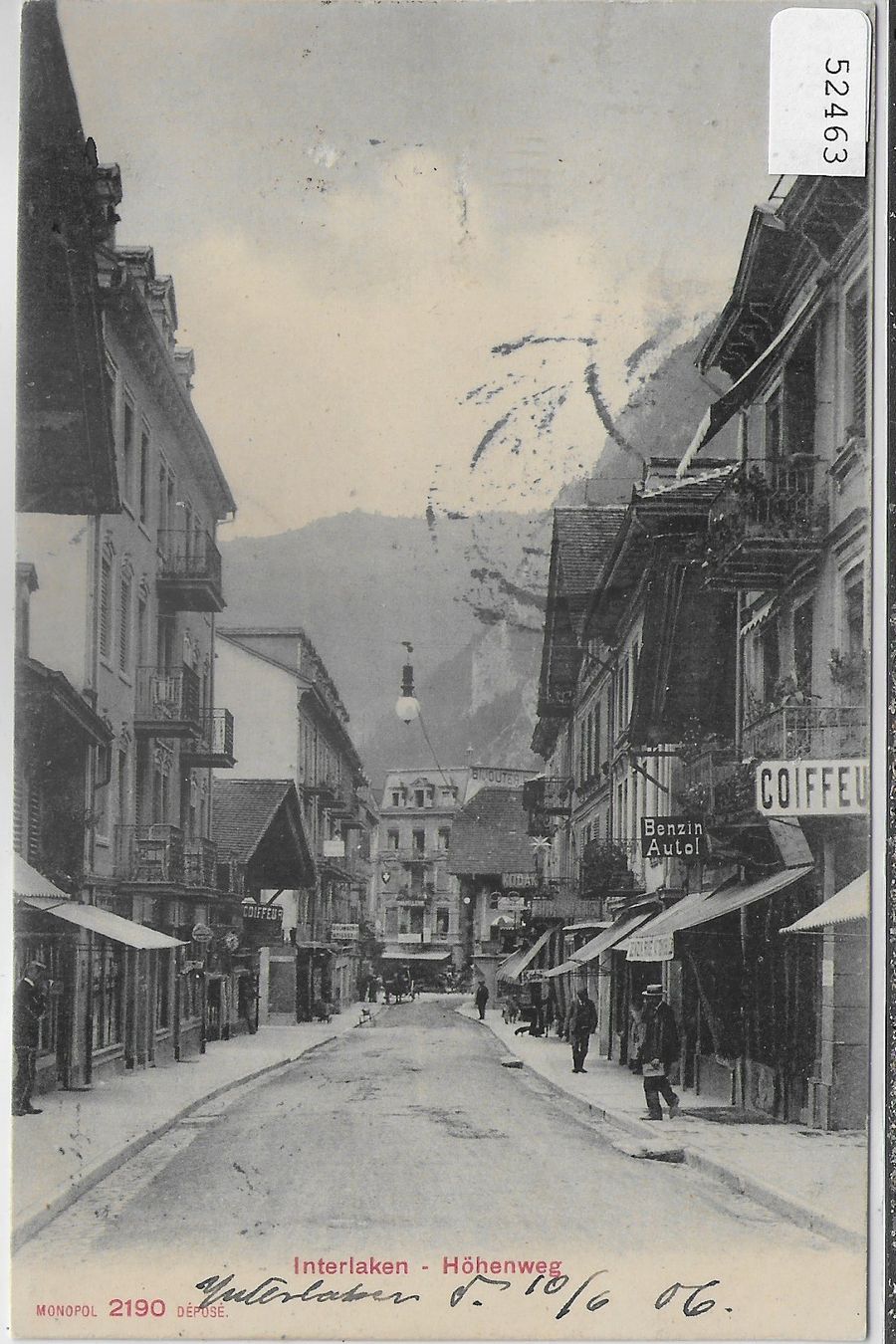 Cartoline postali: Interlaken - Höhenweg - animee – Usato da Ettingen venduto da Kartenplanet