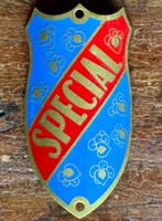 Alte Veloembleme, Metall Signete Fahrräder, Steuerkopfschild