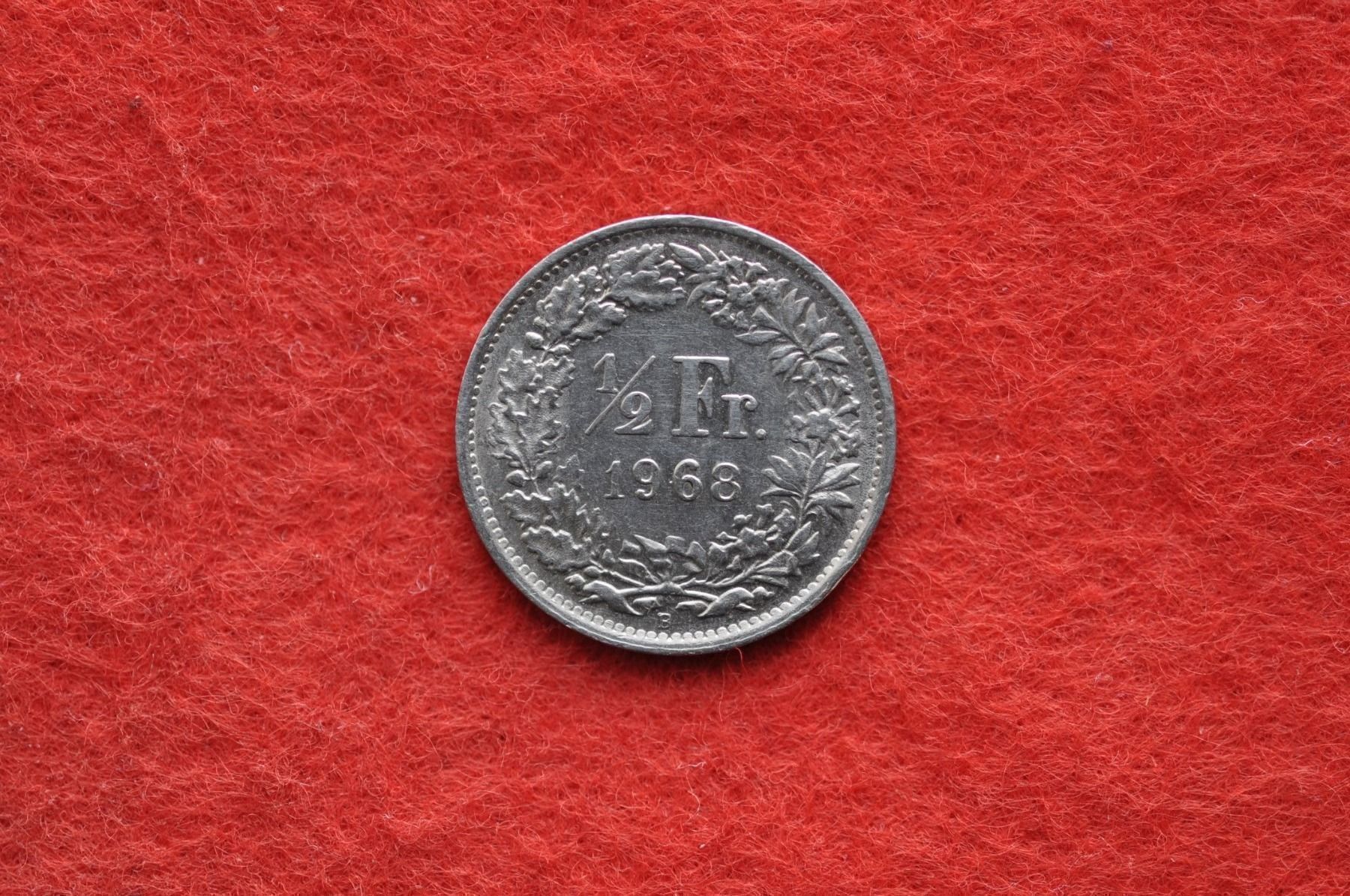Tutti le monete: 50 rappen mmz 1968 – Usato da Laupen BE venduto da Gufi57