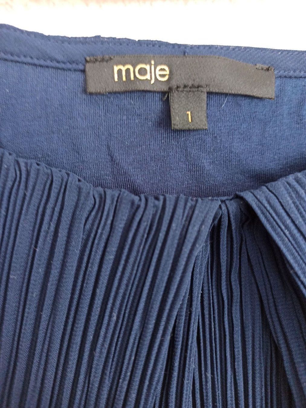 Top: Maje navy pleated top size 1/34 – Nuovo (secondo la descrizione) da Zürich venduto da guo_df5r 1