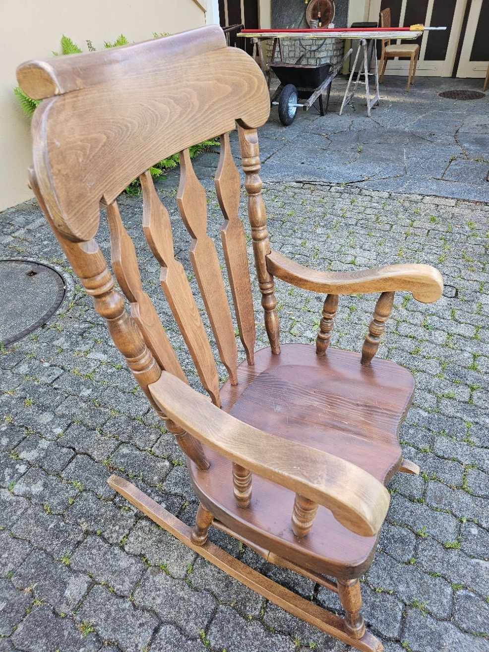 Sedie: Schaukelstuhl Holz massiv – Usato da Menziken venduto da Columbus