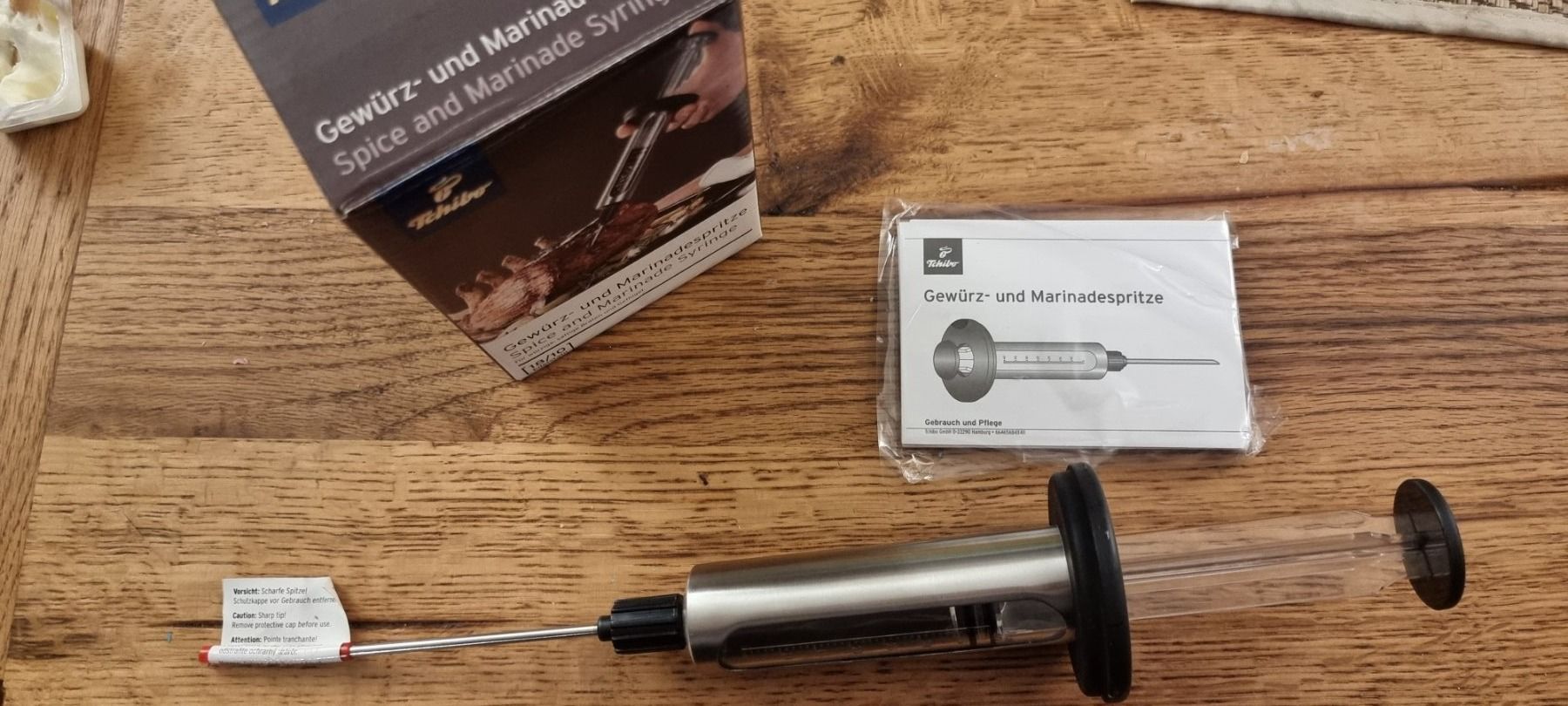 Tecnologia medica: Gewürz- umd Marinadespritze – Nuovo e nell'imballaggio originale da Rupperswil venduto da greenangel4 3