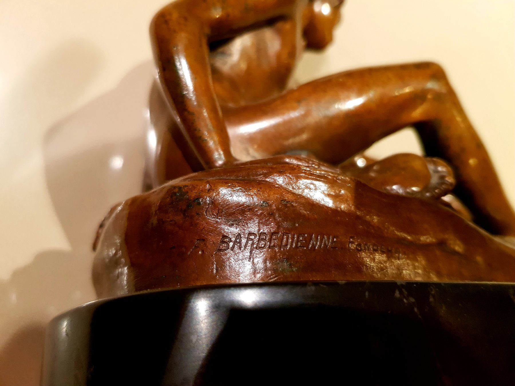 Bronze Skulptur Francois Rude, Schildkrötenfänger, Barbedien (Gebraucht ...