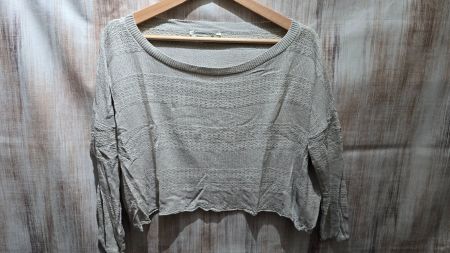🎉 Stradivarius Crop Feinstrick Pullover - S - Beige/Sand
