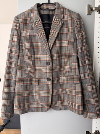 SET Blazer Karriert, Grösse 38, Herbst Chic!
