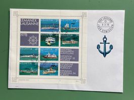 LEMANEX Lausanne 1978, Briefmarkenblock, Top Zustand!