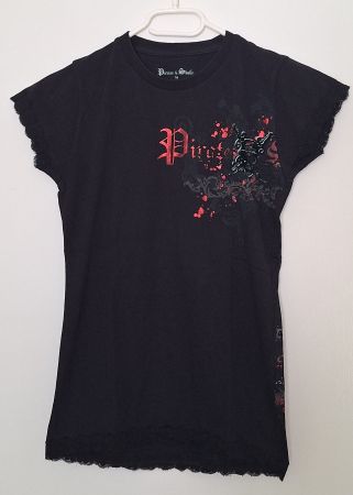 T-Shirt Pirates & Skull schwarz
