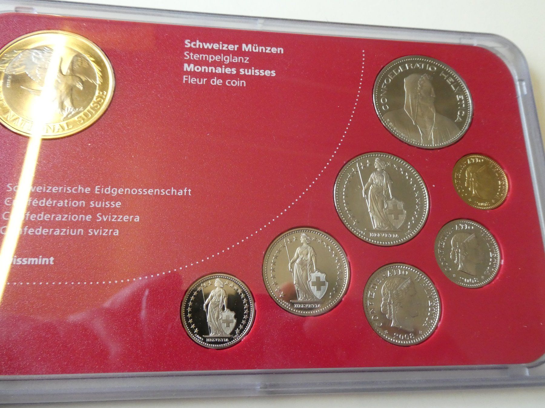 Tutti le monete: Schweiz 2008, Münzsatz stempelglanz – Nuovo (secondo la descrizione) da Hinterforst venduto da Rohusri 1