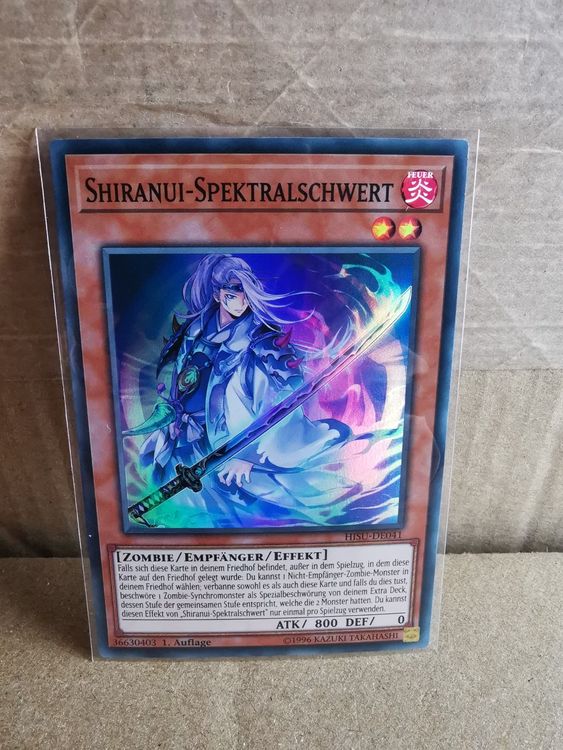 Yu-Gi-Oh! Einzelkarte – Shiranui Samurai (HISU-EN049) – Super Rare, 1. Edition, Aus Hidden Summoners