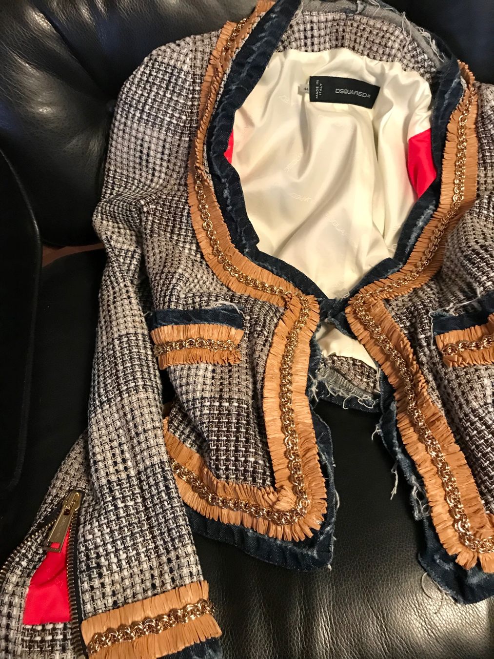 Dsquared2 Giacche: Dsquared2 Bouclé Jacke – Nuovo (secondo la descrizione) da Uster venduto da Charis5 1