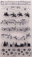 Silikonstempel Bordüre Weihnachten