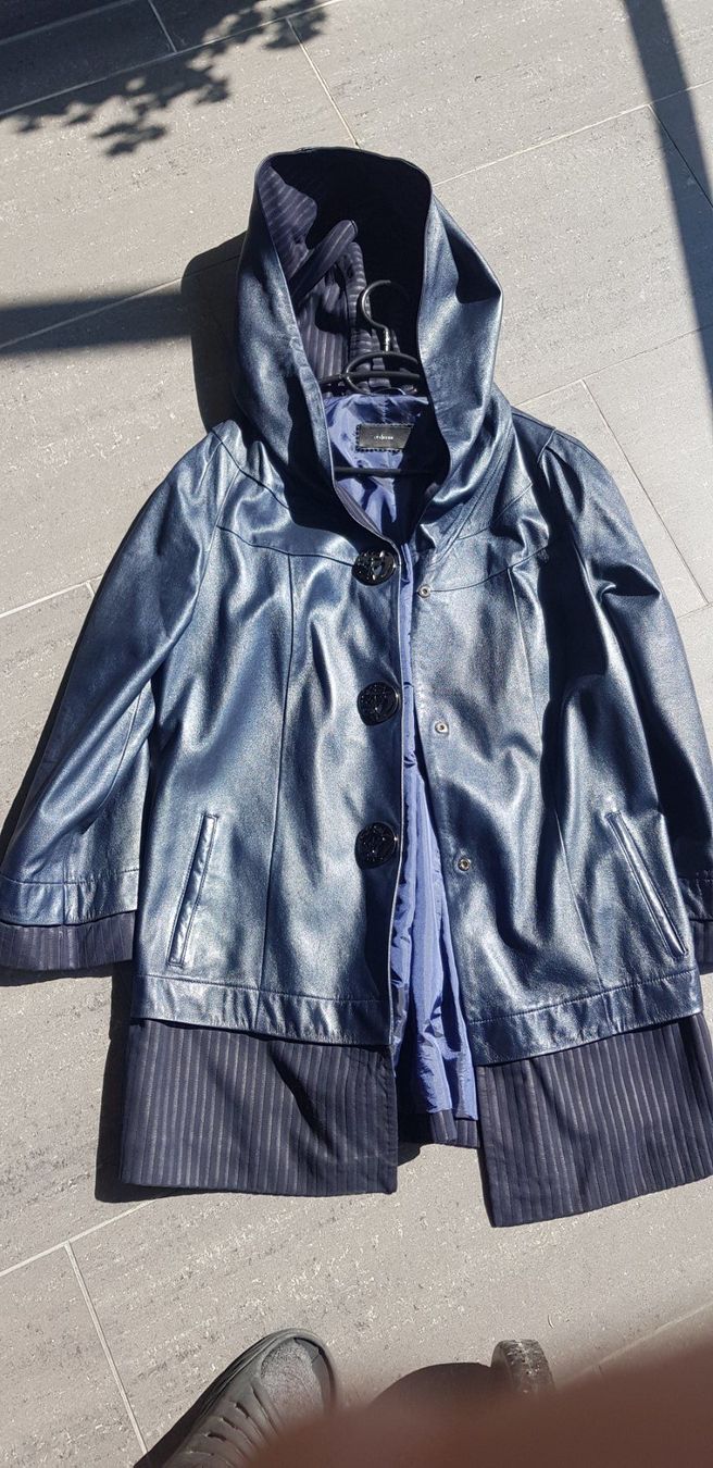 Jacken: Schöne Nappalederjacke  Grösse 42  Blau – Gebraucht aus Embrach von Antonloeffel 3