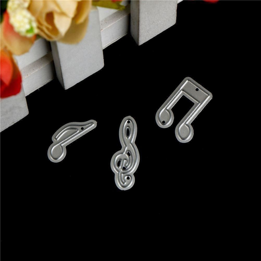 Schablonen: MUSIKNOTEN MINI 3-TEILIG STANZSCHABLONE – Neu und originalverpackt aus Affoltern am Albis von scrapbooking 1