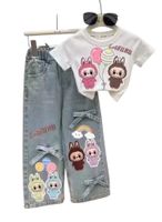 Ensemble 2 pièces denim Labubu 10/11 ans