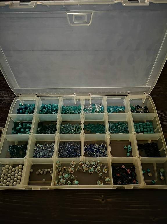 Perle (finte): Perlen Box Türkis – Nuovo e nell'imballaggio originale da Rothenburg venduto da Priska_70 1