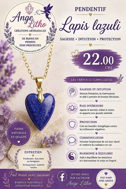 Anhänger: Pendentif en pierres semi-précieuses  – Gebraucht aus Mase von pjc71 2