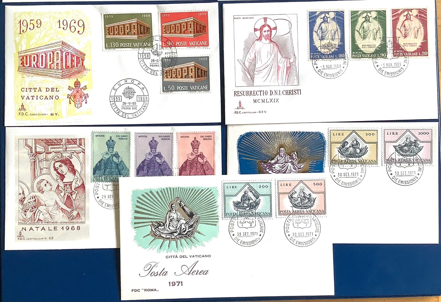 Alle Briefmarken: 1963 - 74 Vatikan / Div. FDC Kompl.Sàtze – Neu (gemäss Beschreibung) aus Liestal von Skunk02 2