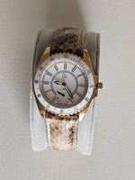 Gc Damenuhr, Gold, Lederarmband